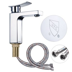 Aquaterior Bathroom Faucet Single Handle Square & Cold 7.5H