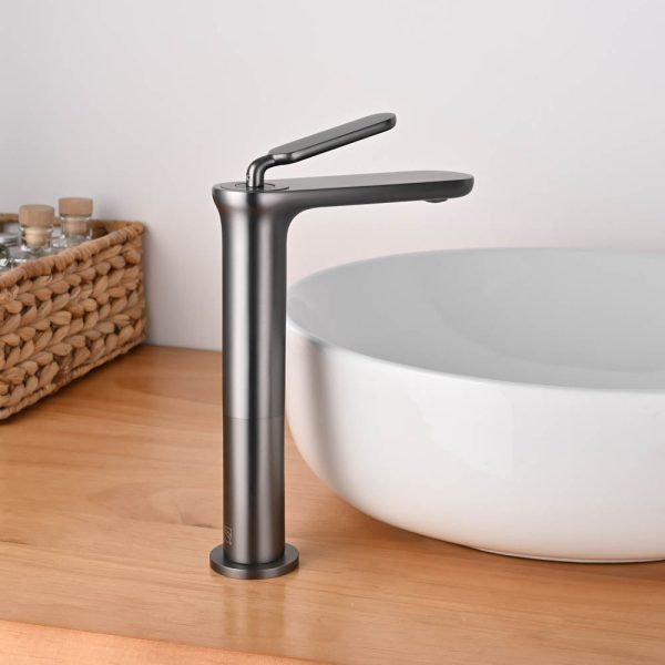 12 Inch Single Hole Bathroom Faucet (Gold, Black, Gray)