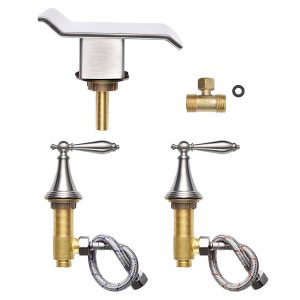 Widespread Bathroom Faucet 2-Handle 3 Hole & Cold