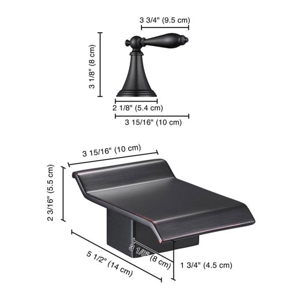 Widespread Bathroom Faucet 2-Handle 3 Hole & Cold