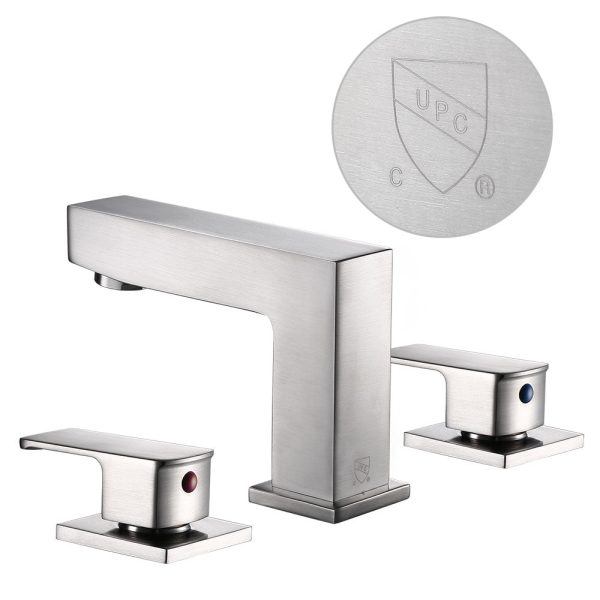 Aquaterior Widespread Bathroom Faucet 2-Handle 4H