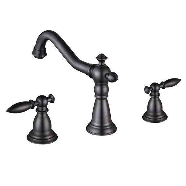 Aquaterior Widespread Bathroom Sink Faucet 2-Handle 6H