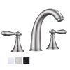 Aquaterior Widespread Bathroom Sink Faucet 2-Handle 6.7H