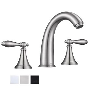 Aquaterior Widespread Bathroom Sink Faucet 2-Handle 6.7H