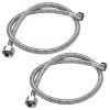 Aquaterior 28 Faucet Connector Hoses 3/8 In. Comp X 1/2 In. Fip