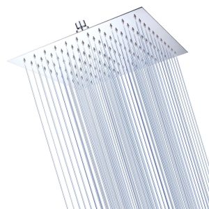 Rain Shower Head 304Stainless Steel Square Top Spray 12