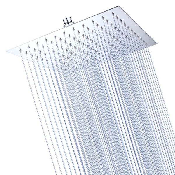 Rain Shower Head 304Stainless Steel Square Top Spray 12