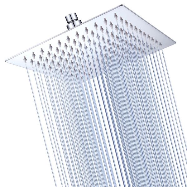 Rain Shower Head 304Stainless Steel Square Top Spray 8