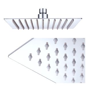 Rain Shower Head 304Stainless Steel Square Top Spray 8