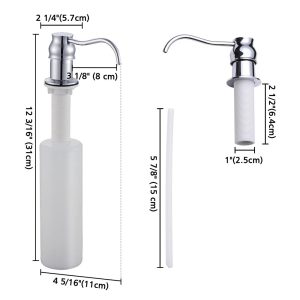 Aquaterior Soap Dispenser For Kitchen Sink Liquid 13.5Oz