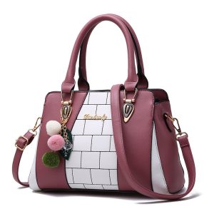 Fashion Handbag With Contrasting Colors