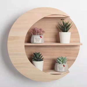 Wooden Wall-Mounted Shelf