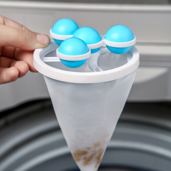 Washing Machine Lint Catcher Filter Pouch Hair Removal Laundry Ball