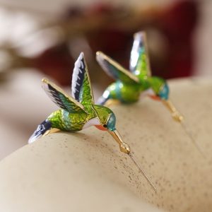 Humming Bird Ear Jewelery