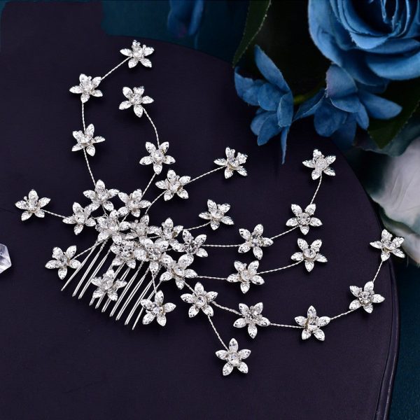 Bridal Rhinestones Hair Combing Ornaments