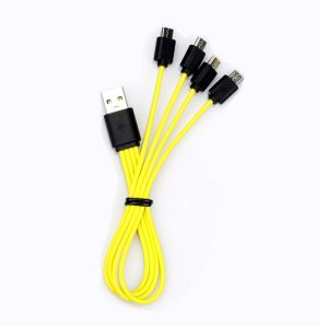 Usb Rechargeable Lithium Battery 1.5V Four Sections Charging Cable Set