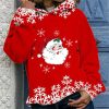 Women'S Dacron Garment Loose Casual Pattern Christmas