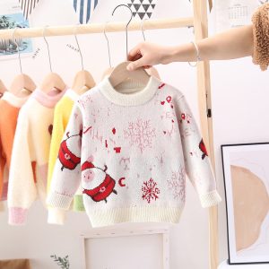 Christmas Children Snowflake Sweater