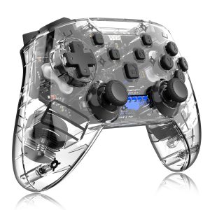 Wireless Wake-Up Burst Switchpro Bluetooth Transparent Lighted Gamepad