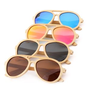 Wooden Frame Unisex Sunglasses