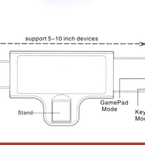 Wireless Bluetooth Mobile Phone Tablet Stretching Game Handle