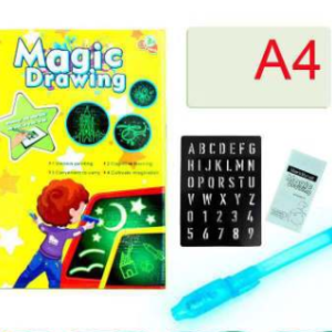 Educational Drawing Pad 3D 8 Light Effects Puzzle Board Sketchpad