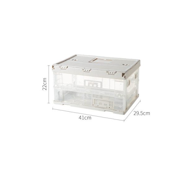 Foldable Storage Box Transparent Organizer