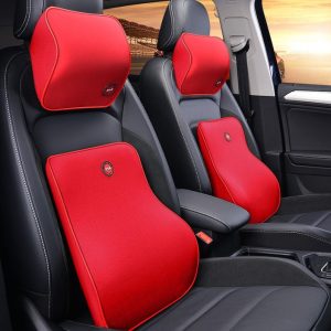 Car Headrest Neck Protector Backrest Car Seat Pillow Lumbar Pillow Memory Foam