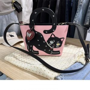 Long Tail Premium Cat Crossbody Handbag