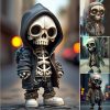 Cool Halloween Skeleton Ornament Figurines