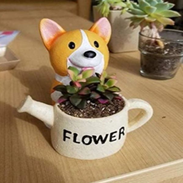 Corgi Succulent Planter