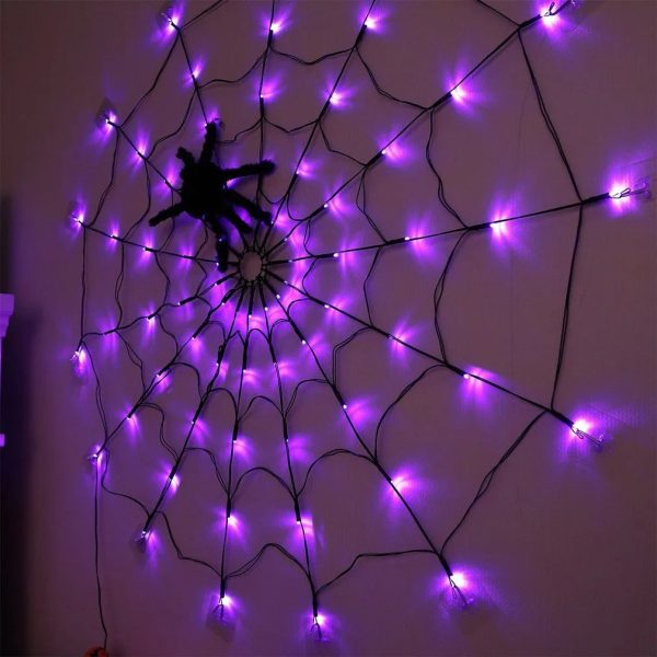 Invobrite Halloween Spider 80Led With Remote Control | 8 Light Modes