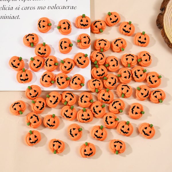 Minkin 20Pc Resin Flat-Backed Mini Halloween Pumpkin Miniatures