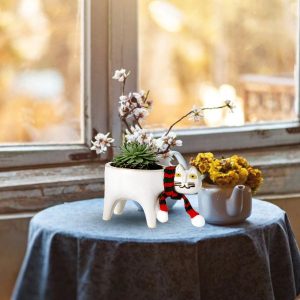 Ceramic Cat Design Planter