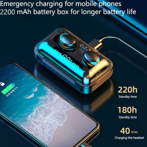 Tws Bluetooth 5.0 Earphones 2200Mah Charging