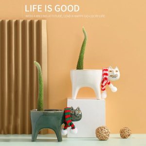 Ceramic Cat Design Planter