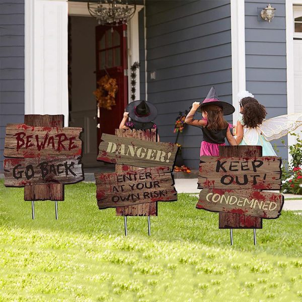 Creepstake 6Pc Halloween Yard Signs