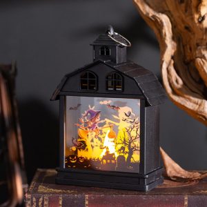 Illuminova Vintage Halloween Lantern With Flameless Candle - Set Of 4