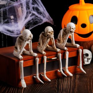 Boneyard Halloween Skeleton Ornaments | Set Of 3