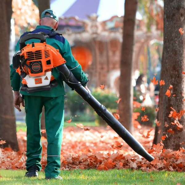 Powerful Compact Gas Powered Backpack Leaf Blower 63 Cc