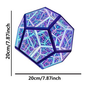 Infinite Dodecahedron Color Art Light