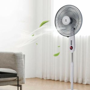 Powerful Standing Floor Pedestal Oscillating Fan With Remote