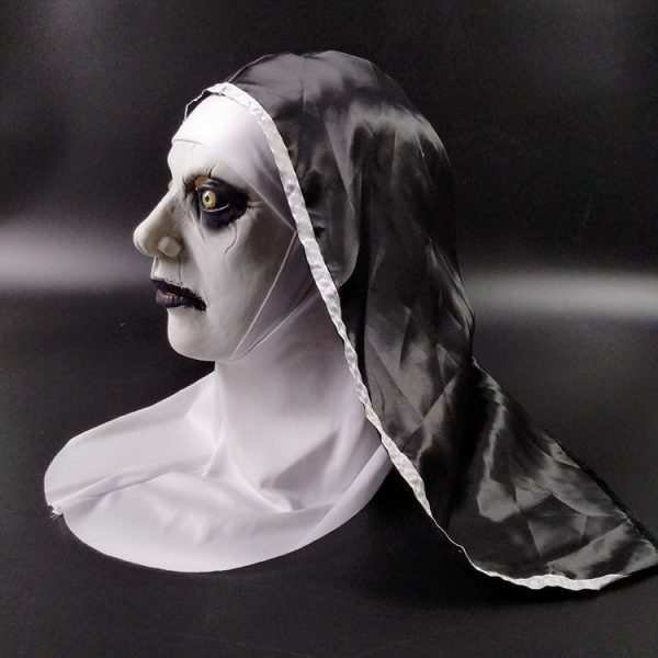 Horror Nun Latex With Head Scarf