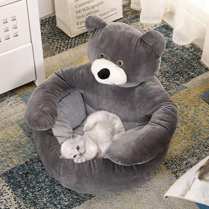 Bear Hug Cat Dog Plush Bed