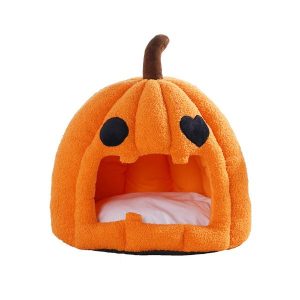 Halloween Pumpkin Cat Bed