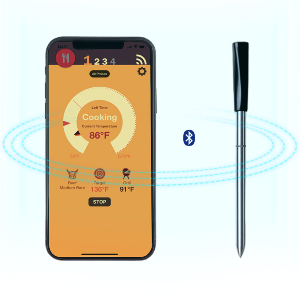 Wireless Digital Bluetooth Meat Bbq Thermometer