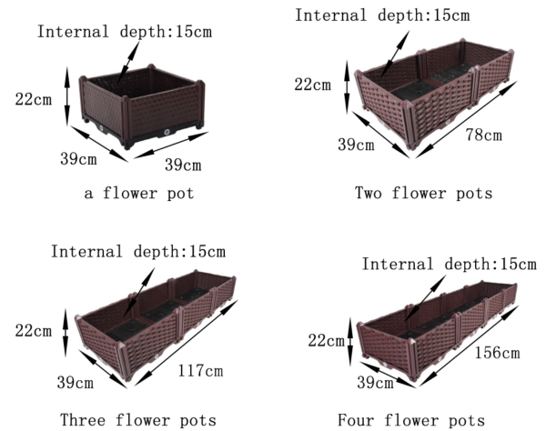 Raised Garden Planter Bed Elevated Box