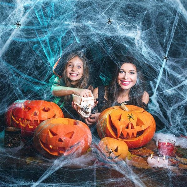 Webovers Halloween Super Stretch Spider Web