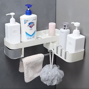 Shower Corner Shelf Suction Cup Shampoo Holder