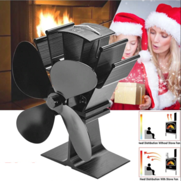 Wood Stove Fan Heat Powered Blower